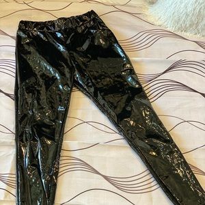 Puffer jacket and pants PVC material. All proceeds are going towards charity